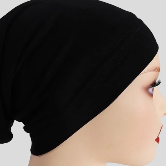 Black Standard hijab undercaps tube underscarf hijab bonnet hijab caps - Picture 2 of 2
